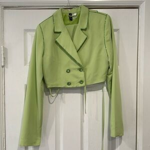 Matching blazer skirt set